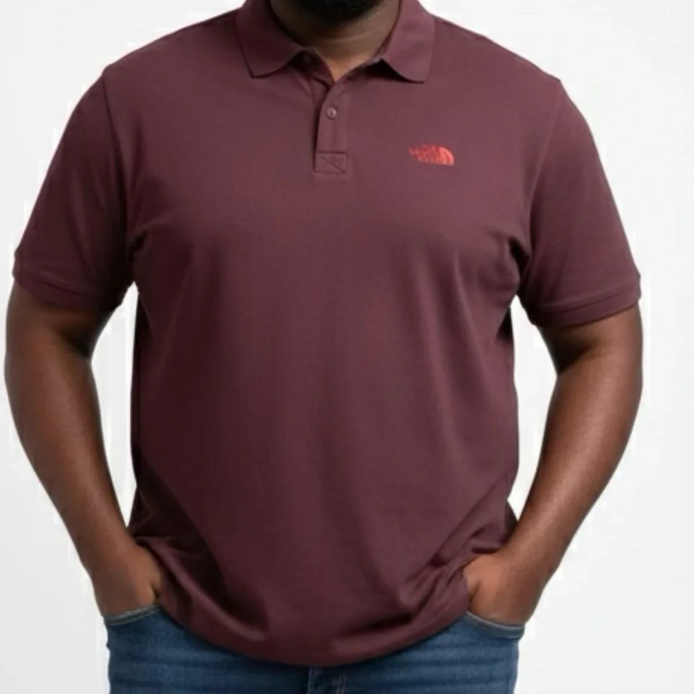 The North Face Men's Polo Shirt - Burgundy